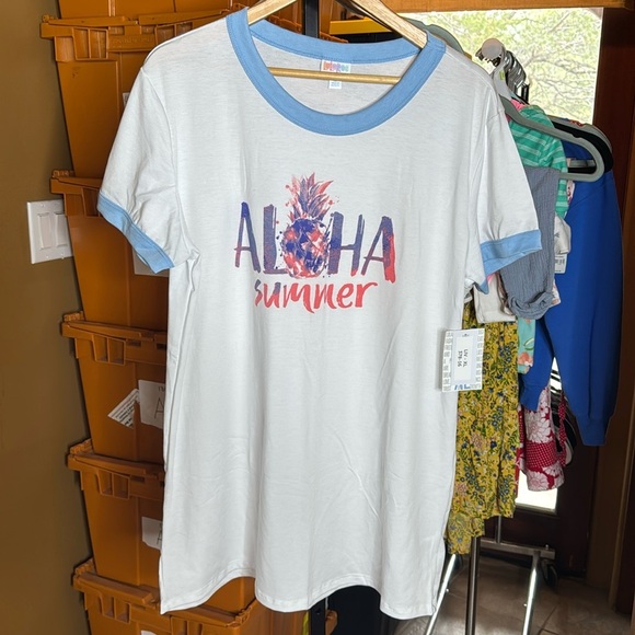 NWT Lularoe Liv Aloha Summer Pineapple Size XL - Picture 1 of 5